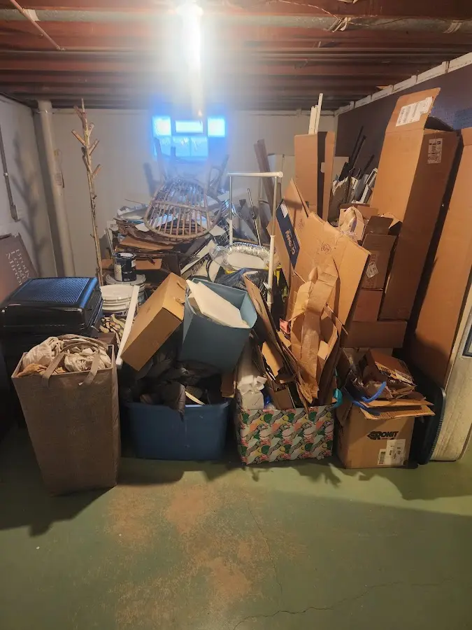 Roll-off dumpster container at job site for 4 Yard Dumpster Rental in Bothell East